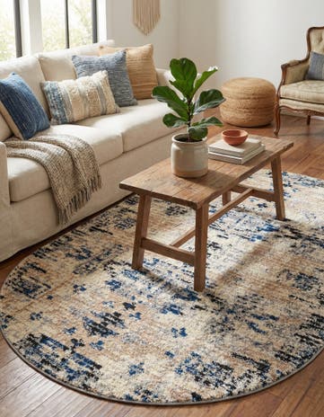 Ivory Tucson Oval Rug