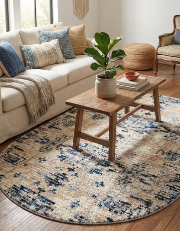 Ivory Tucson Oval Rug