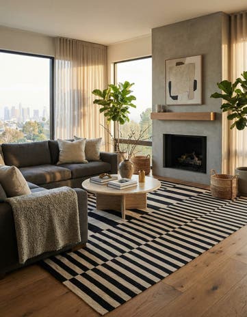 10' 1 x 13' Hand Woven Kilim Modern Wool Rug