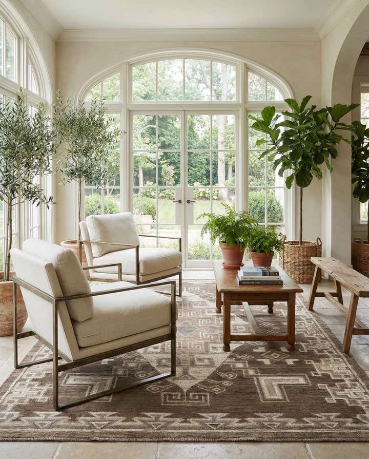 9' 1 x 12' 4 Hand Knotted Beni Marok Rug