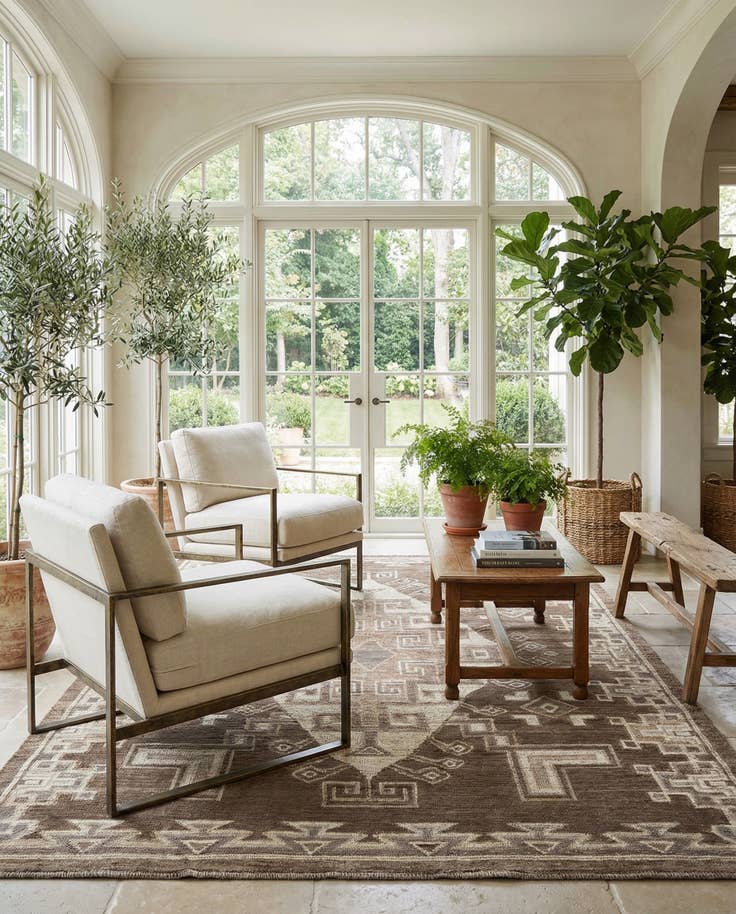 Detail image of 9' 1 x 12' 4 Hand Knotted Beni Marok Rug