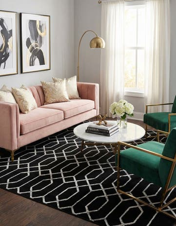 10' x 10' Marilyn Monroe™ Glam Trellis Square Rug