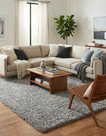 Ash Infinity Shag Rug