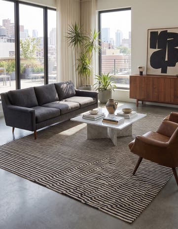 5' 9 x 7' 10 Hand Woven Kilim Modern Wool Rug