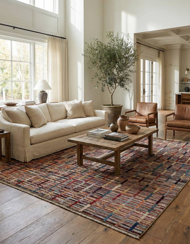 Detail image of 8' 4 x 9' 10  Hand Knotted Moroccan Wool Rug