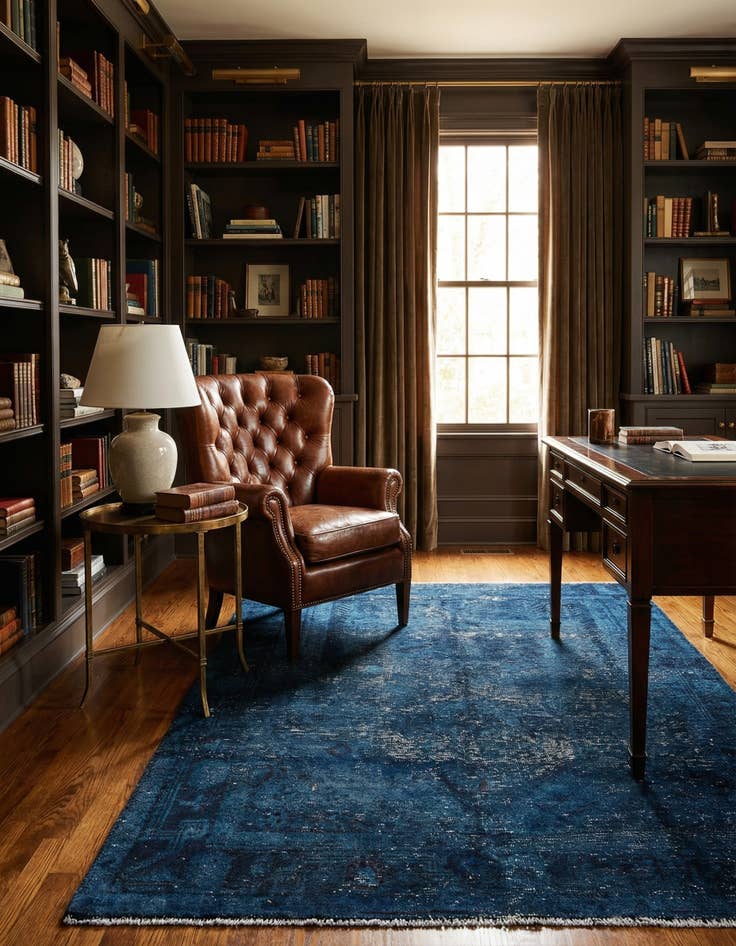 Detail image of 5' 2 x 7' 9  Hand Knotted Ultra Vintage Persian Wool Rug