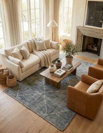 5' 6 x 7' 10 Hand Knotted Moroccan Wool Rug