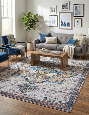7' 10 x 10' Washable Francesca Rug