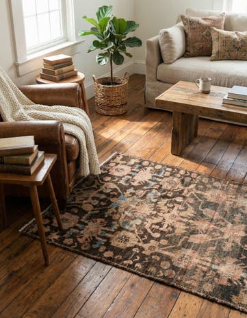 2' 10 x 4' 9 Hand Knotted Ultra Vintage Persian Wool Rug