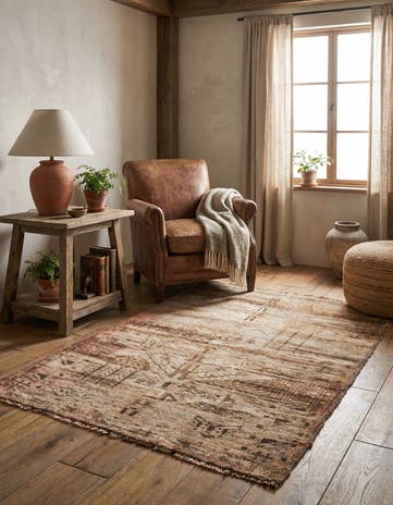 2' 9 x 4' 3 Hand Knotted Ultra Vintage Persian Wool Rug