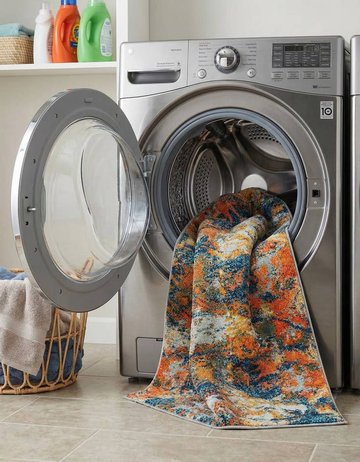 Detail image of  2' 7 x 12'  Washable Vivid Runner Rug