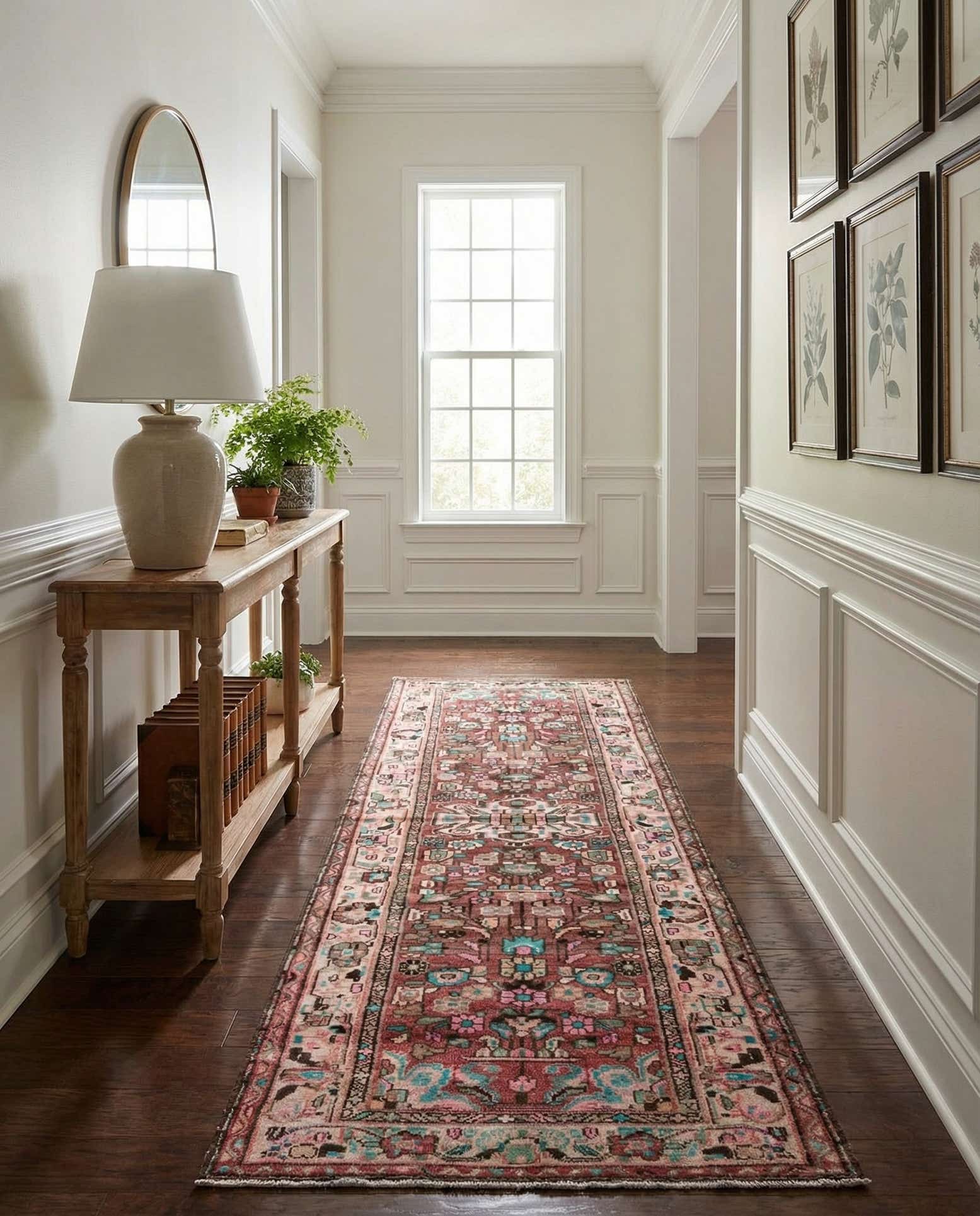 3' 9 x 10' 6 Hand Knotted Ultra Vintage Persian Wool Runner Rug