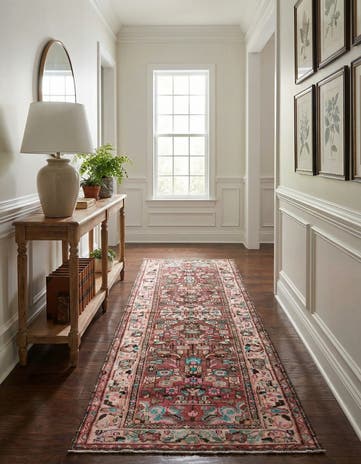 3' 9 x 10' 6 Hand Knotted Ultra Vintage Persian Wool Runner Rug