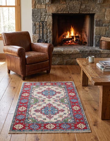 3' 3 x 5' 1 Hand Knotted Kazak Rug
