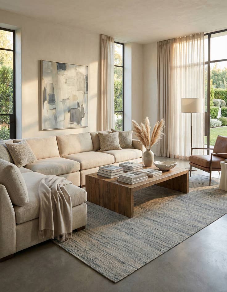 Detail image of 6' 3 x 9' 7  Hand Woven Kilim Modern Wool Rug