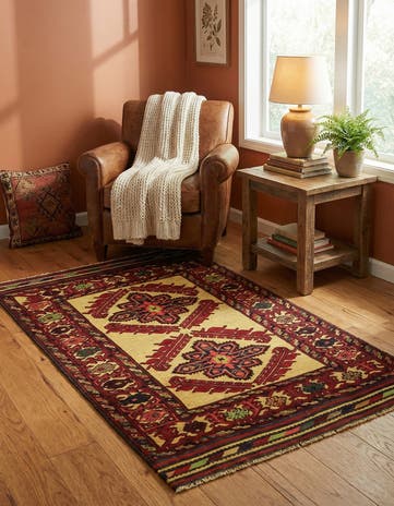 2' 10 x 4' 9 Hand Knotted Sumak Wool Rug