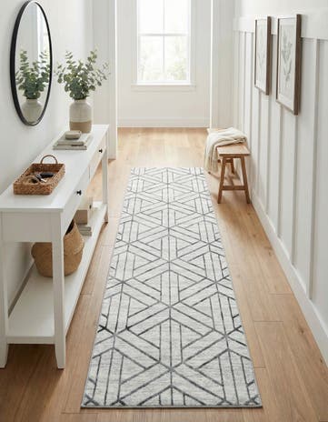 3' x 10' Lattice Trellis Runner Rug