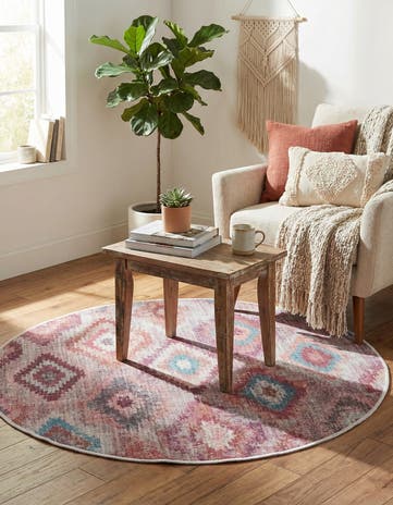 4' x 4' Washable Sisu Round Rug