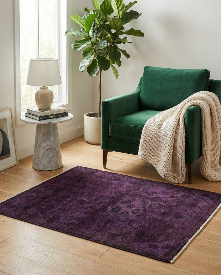 Detail image of 2' 7 x 4' 2 Hand Knotted Ultra Vintage Persian Wool Rug