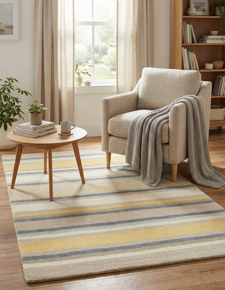 Detail image of 2' 8 x 5' Luna Wool Rug