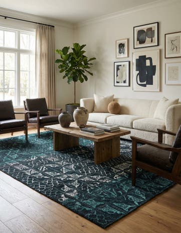 7' 8 x 10' 2 Hand Knotted Darya Rug