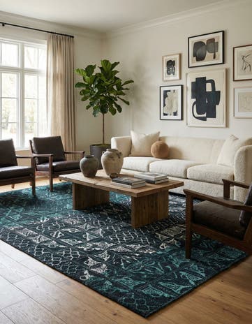 7' 8 x 10' 2 Hand Knotted Darya Rug