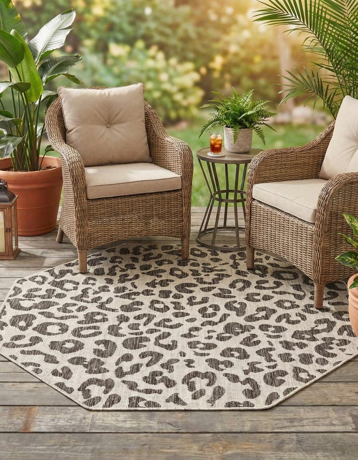 5' 3 x 5' 3 Easy-Clean Safari Indoor / Outdoor...