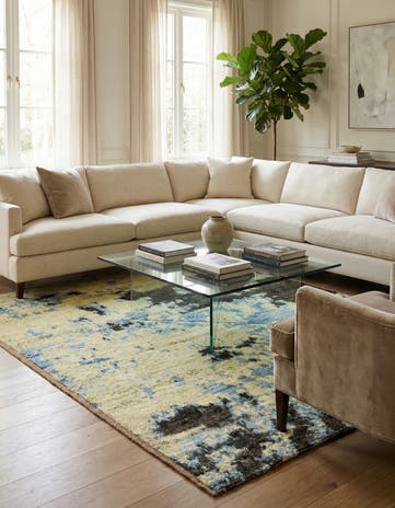 4' 10 x 6' Hand Knotted Darya Wool Rug