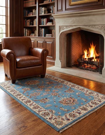 2' 11 x 5' 1 Hand Knotted Ziegler Rug