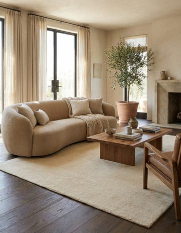 4' 8 x 6' 7 Hand Knotted Gabbeh Wool Rug