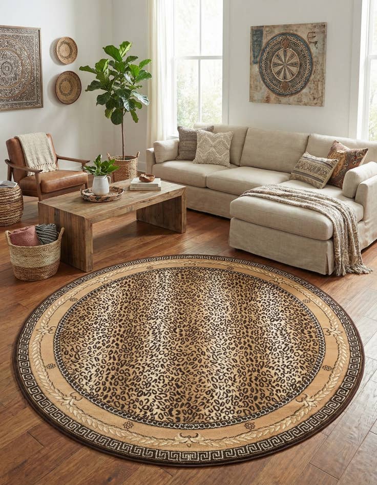Detail image of 7' 10 x 7' 10 Safari Round Rug