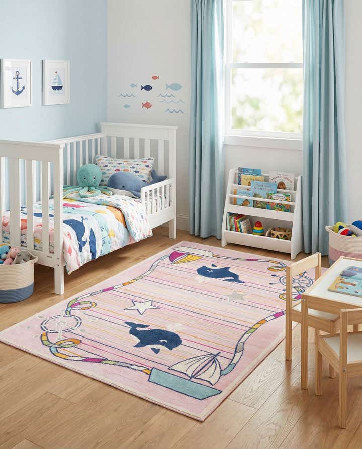 5' 3 x 7' 7 Easy-Clean Indoor / Outdoor Rug