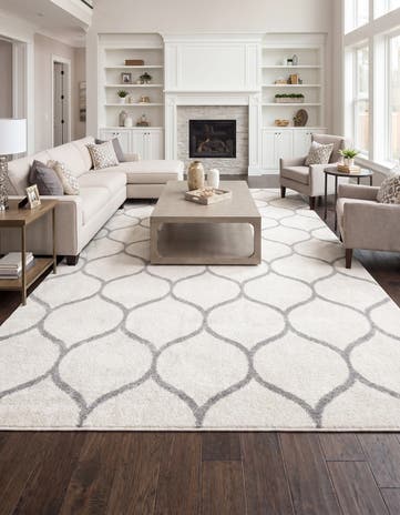 10' x 14' Lattice Frieze Rug