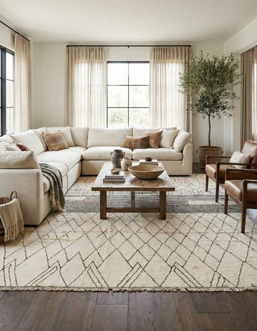 12' x 15' 9 Hand Knotted Moroccan Wool Rug