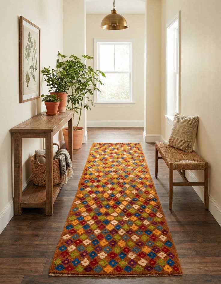 Detail image of 2' 10 x 9' 7  Hand Knotted Balouch Wool Runner Rug