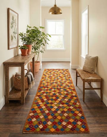 2' 10 x 9' 7 Hand Knotted Balouch Wool Runner Rug