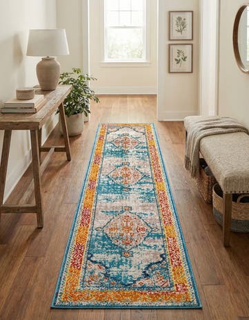 2' 7 x 10' Washable Carnevale Runner Rug