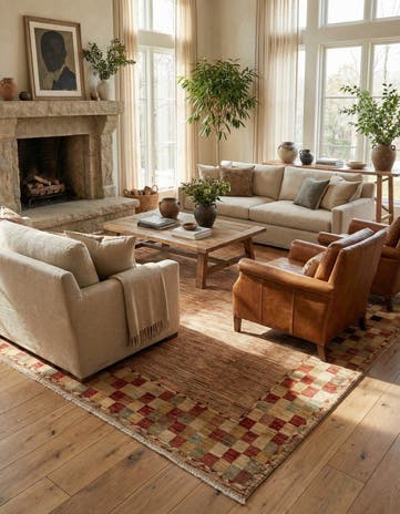 10' 3 x 12' 11 Hand Knotted Modern Ziegler Wool Rug