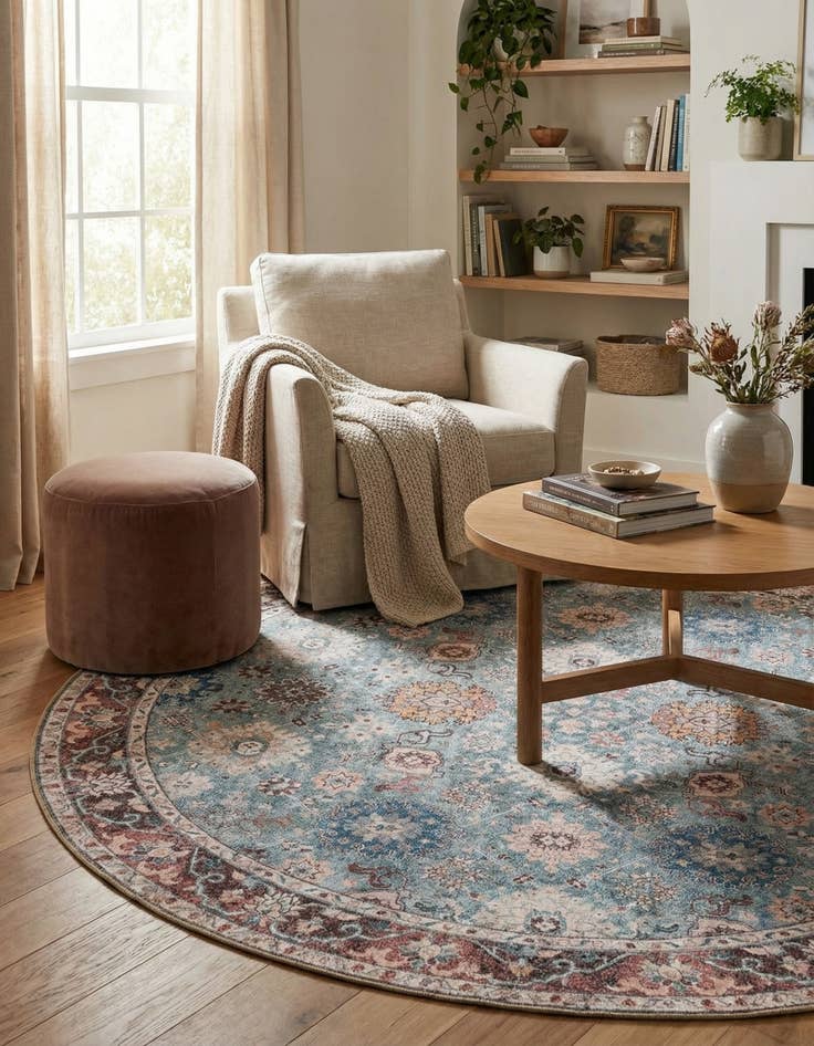 Detail image of 7' 10 x 7' 10 Timeless Round Rug