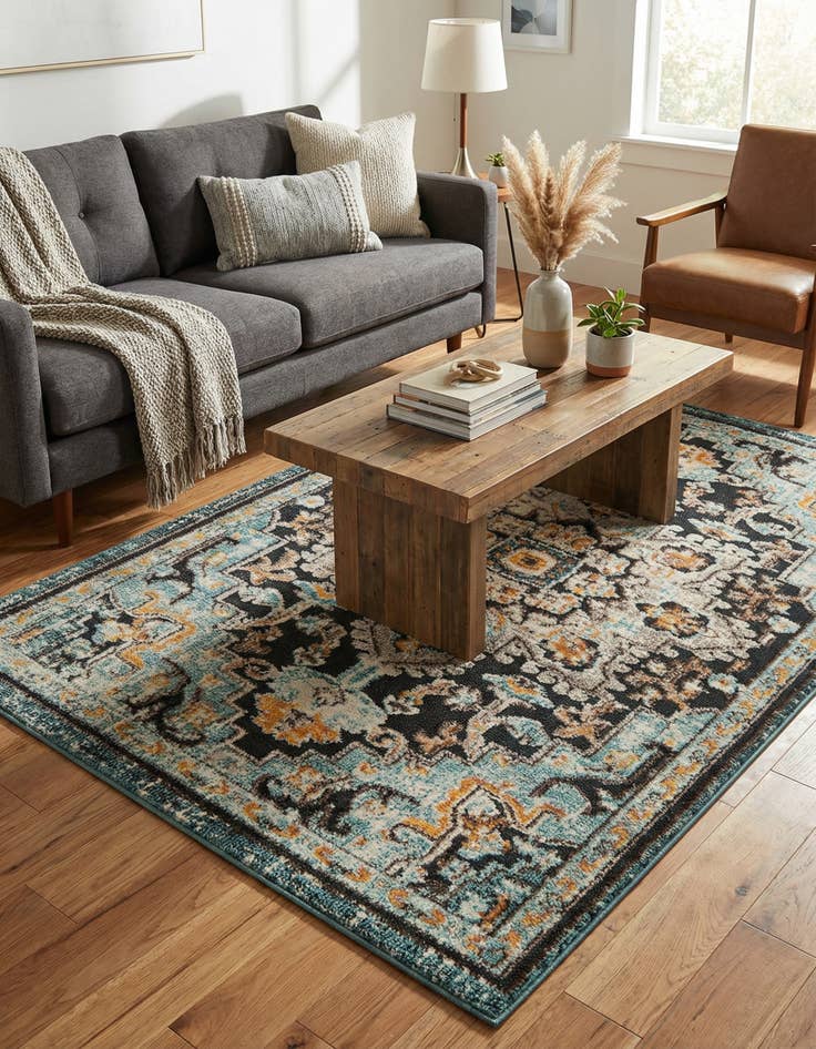Detail image of 4' x 6' Easy-Clean Casablanca Indoor / Outdoor Rug