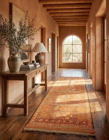 6' x 12' Hand Knotted Moroccan Wool Runner Rug