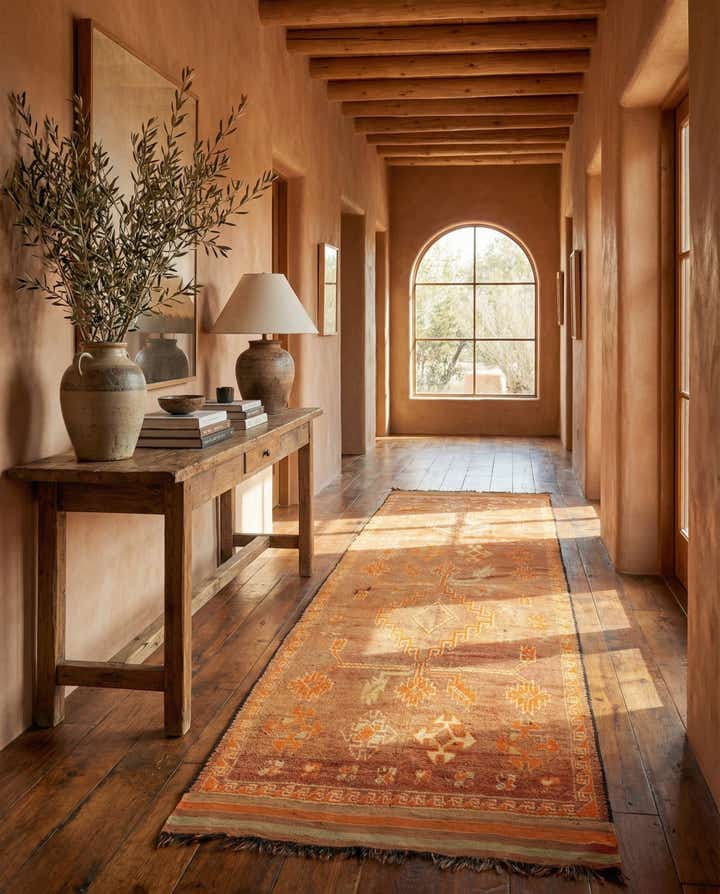 6' x 12' Hand Knotted Moroccan Wool Runner Rug