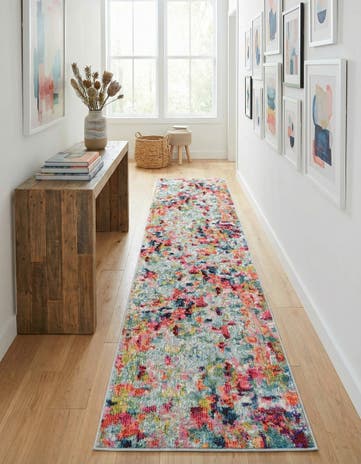 2' 7 x 12' Washable Theia Runner Rug