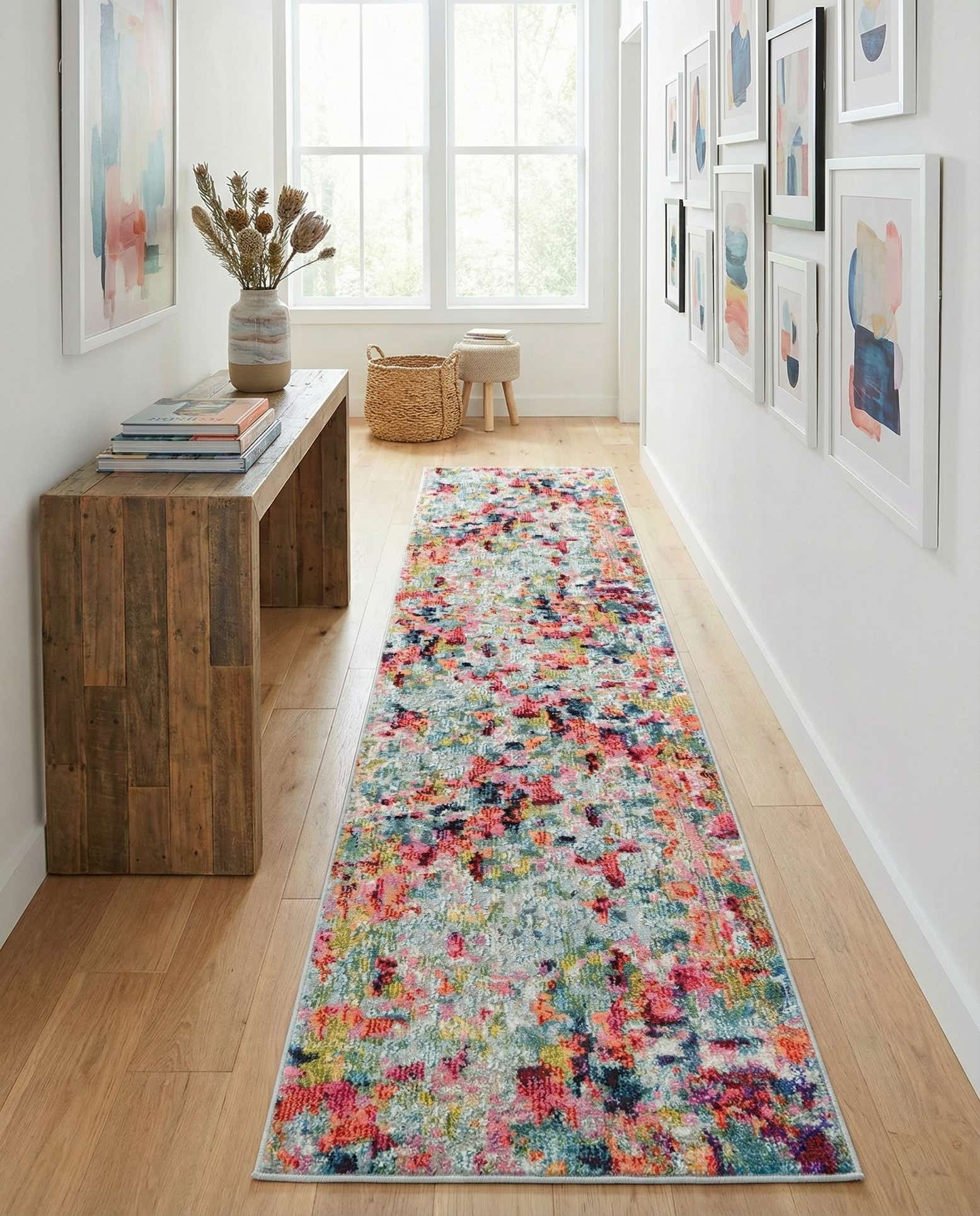 2' 7 x 12' Washable Spectrum Runner Rug