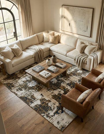 7' 5 x 10' Hand Knotted Ultra Vintage Persian Wool Rug