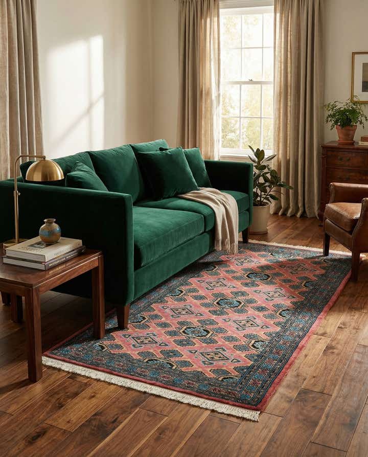 3' 2 x 5' 3 Hand Knotted Bokhara Rug