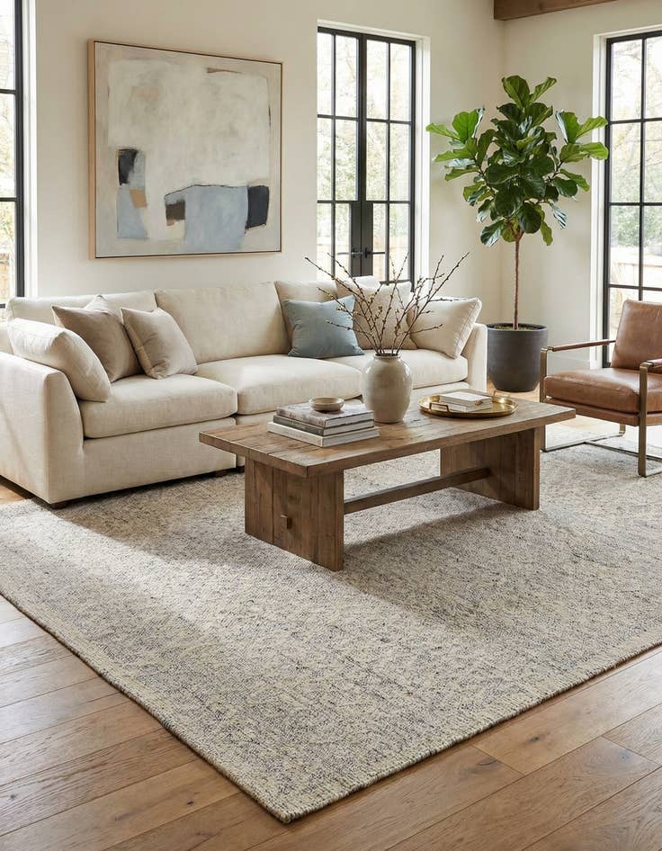 Detail image of 8' 3 x 9' 10  Hand Knotted Darya Wool Rug