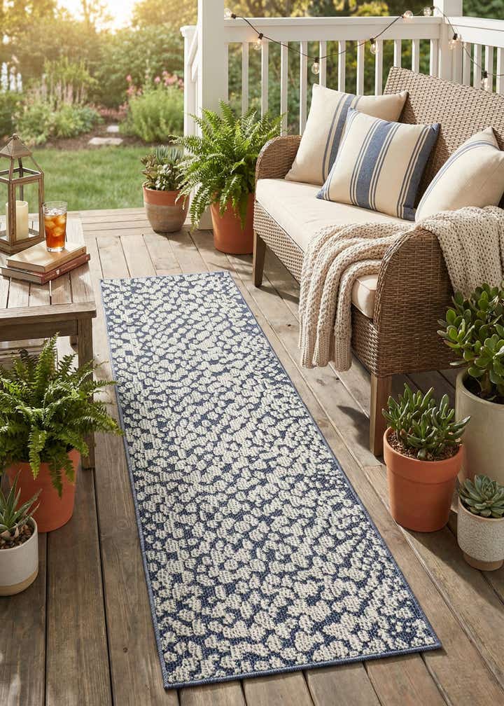 2' x 6' 1 Easy-Clean Safari Indoor / Outdoor Runner Rug