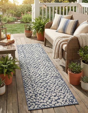 2' x 6' 1 Easy-Clean Safari Indoor / Outdoor Runner Rug