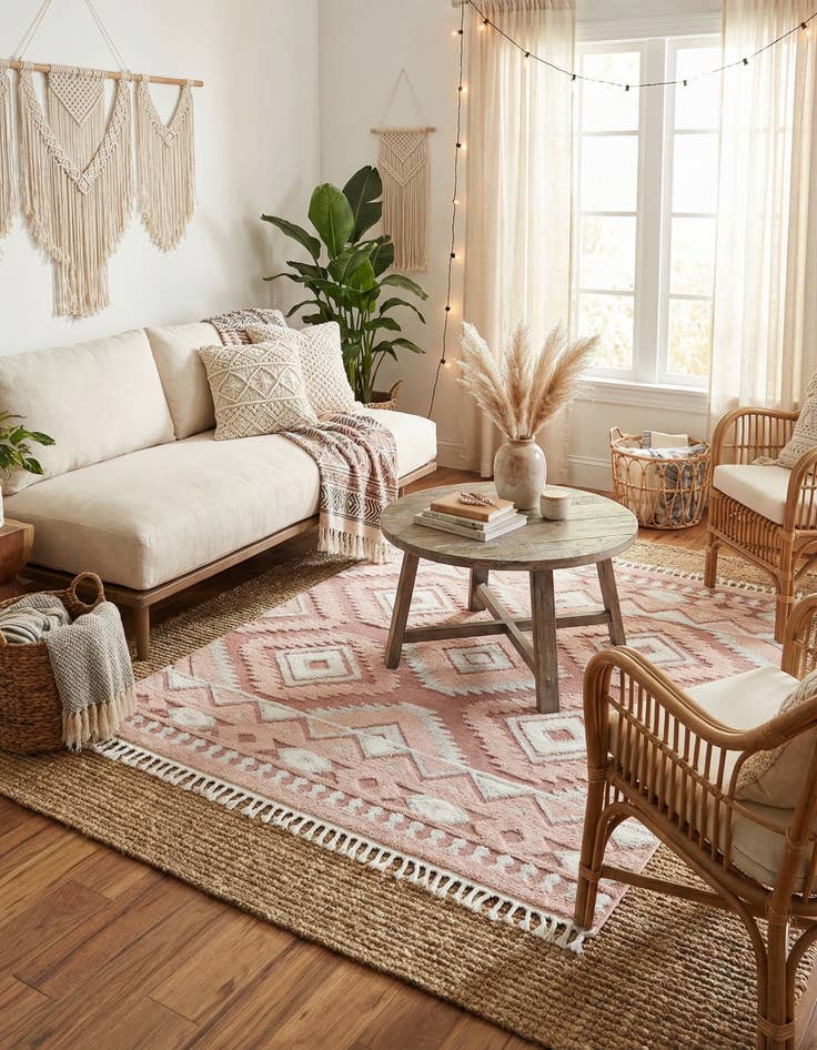 Detail image of  7' 10 x 7' 10 Boho Square Rug